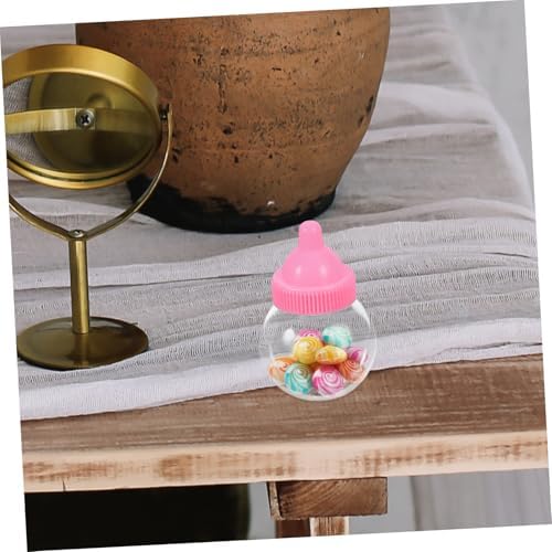 Unomor 20pcs Bulb Shape Plastic Candy Storage Boxes with Lid