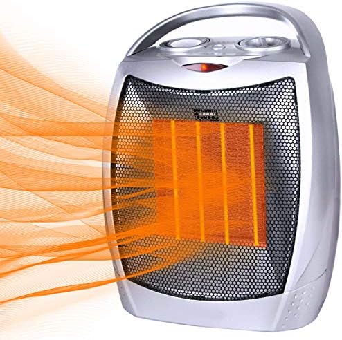 Moonflor 1500W Silver Radiant Space Heater