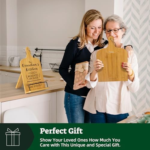 Happy Marriage Bamboo Cutting Board with Stand