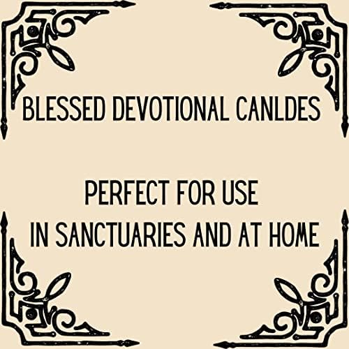 Brilux Glass Assorted Religious Candles White Case of 12