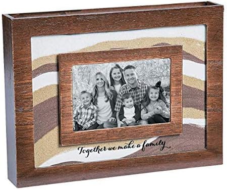 Blended Family Sand Ceremony Frame Kit for Wedding - Wood Glass