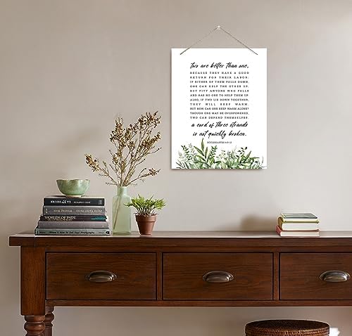 Ecclesiastes 49-12 Wall Art Sign - Inspirational Wood Decor