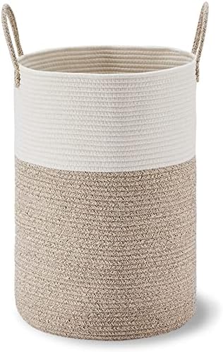 VIPOSCO Large Laundry Hamper with Woven Rope Design
