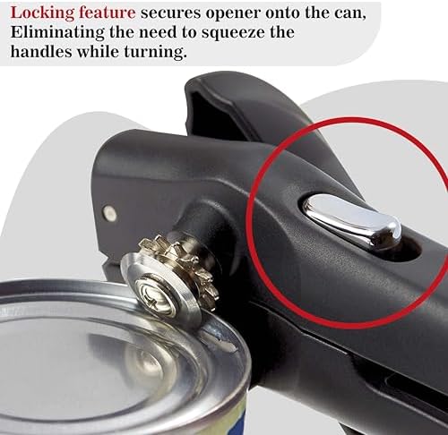 Swing-A-Way Locking Can Opener Manual 2-in-1 Black