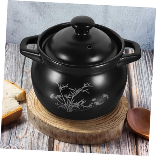 SHOWERORO Ceramic Casserole Pot with Lid