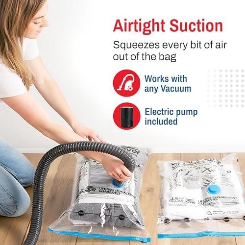 10 Pack Vacuum Storage Bags for Comforters Blankets Clothes