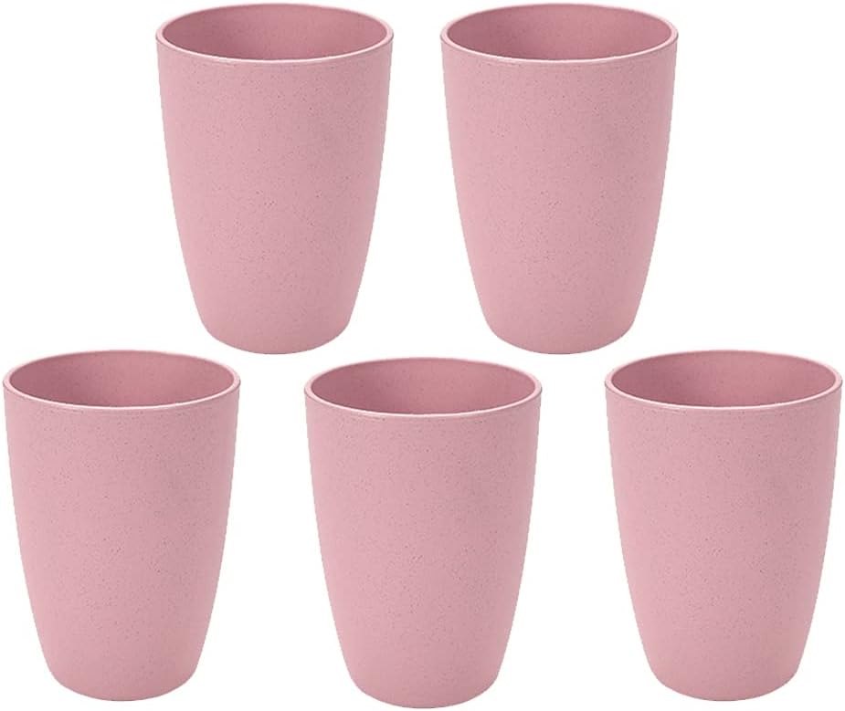 NeschToy 12oz Drinking Tumblers Set of 5 Pink