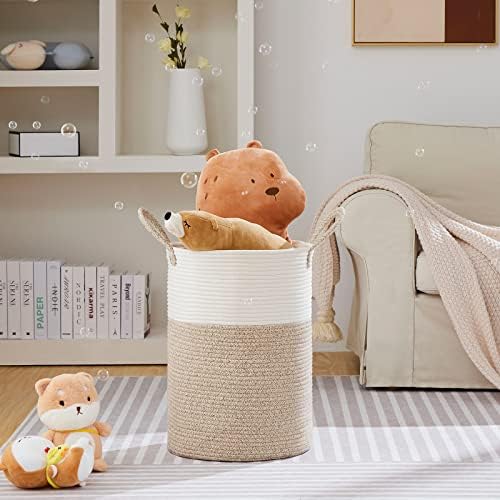 VIPOSCO Large Laundry Hamper with Woven Rope Design