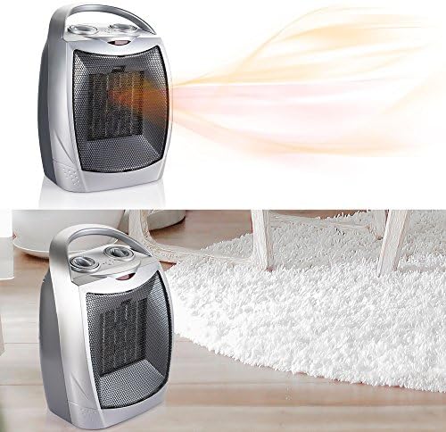 Moonflor 1500W Silver Radiant Space Heater