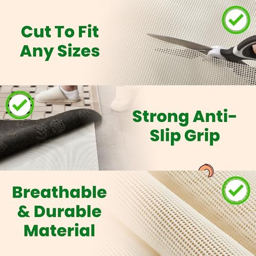 ECOHomes Non Slip Mattress Gripper Pad for Twin Size