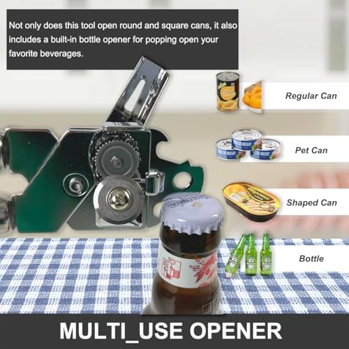 LunaCozy Manual Can Opener with Large Knob Handle