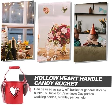 Hollow Heart Candy Bucket for Wedding Parties