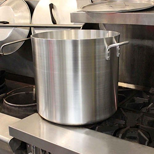 40 Quart Aluminum Stock Pot with Riveted Handles