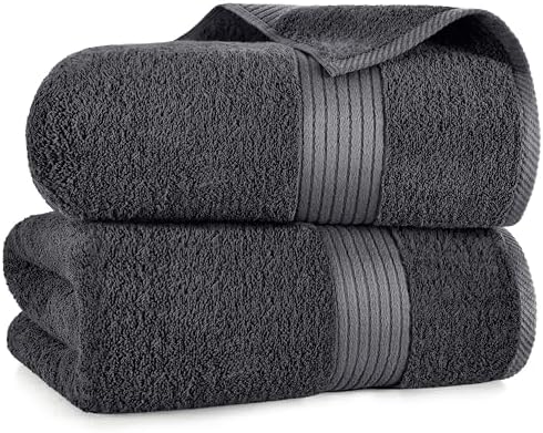 Utopia Towels Extra Large Bath Sheets 2 Pack Grey