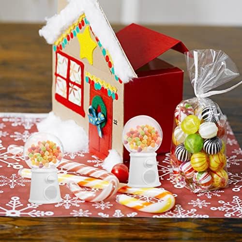 Unomor 12Pcs Mini Gumball Machines Candy Dispenser for Weddings and Parties