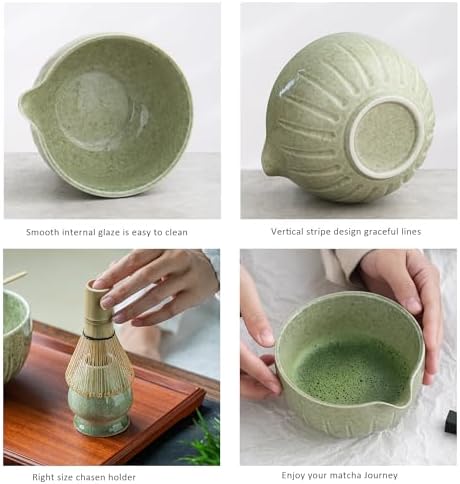TANG PIN Matcha Set - 4 Piece Kit for Tea Ceremony