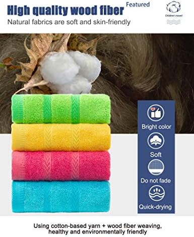 MEMRUI Multicolor Fingertip Towels 4 Pack