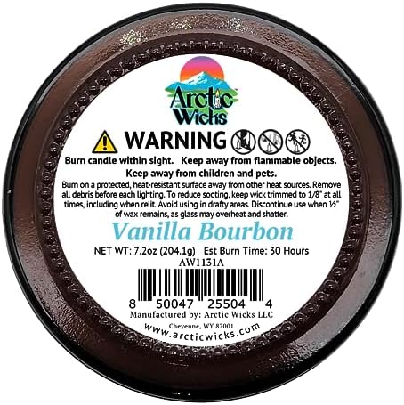 Vanilla Bourbon Candle - 9oz Natural Coconut Beeswax