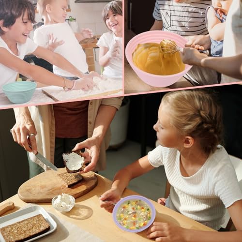 16 Pcs Mini Silicone Bread Proofing Baskets with Lids
