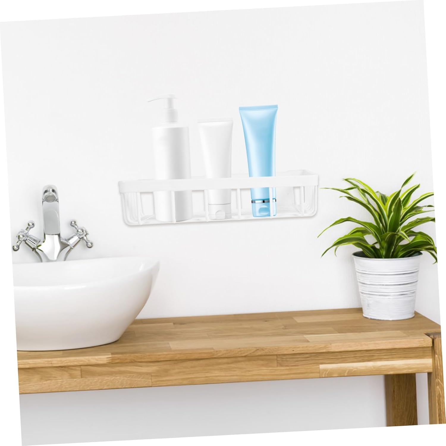 Ciieeo Wall Mounted Bathroom Storage Organizer Shelving Rack