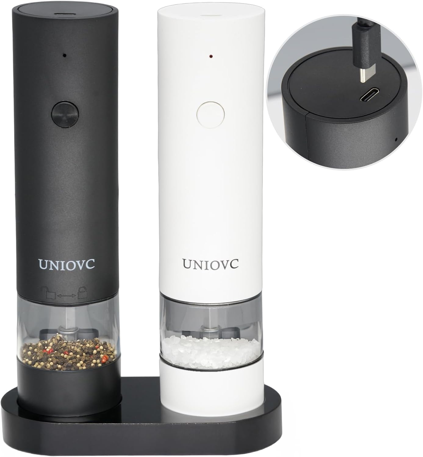 UNIOVC Electric Salt and Pepper Grinder Set