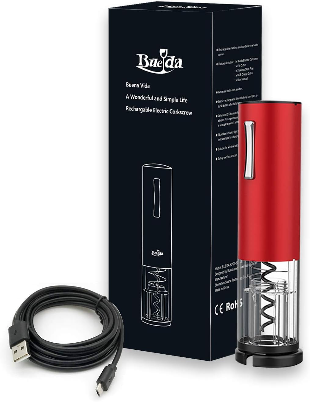 Portable Electric Wine Opener with Foil Cutter
