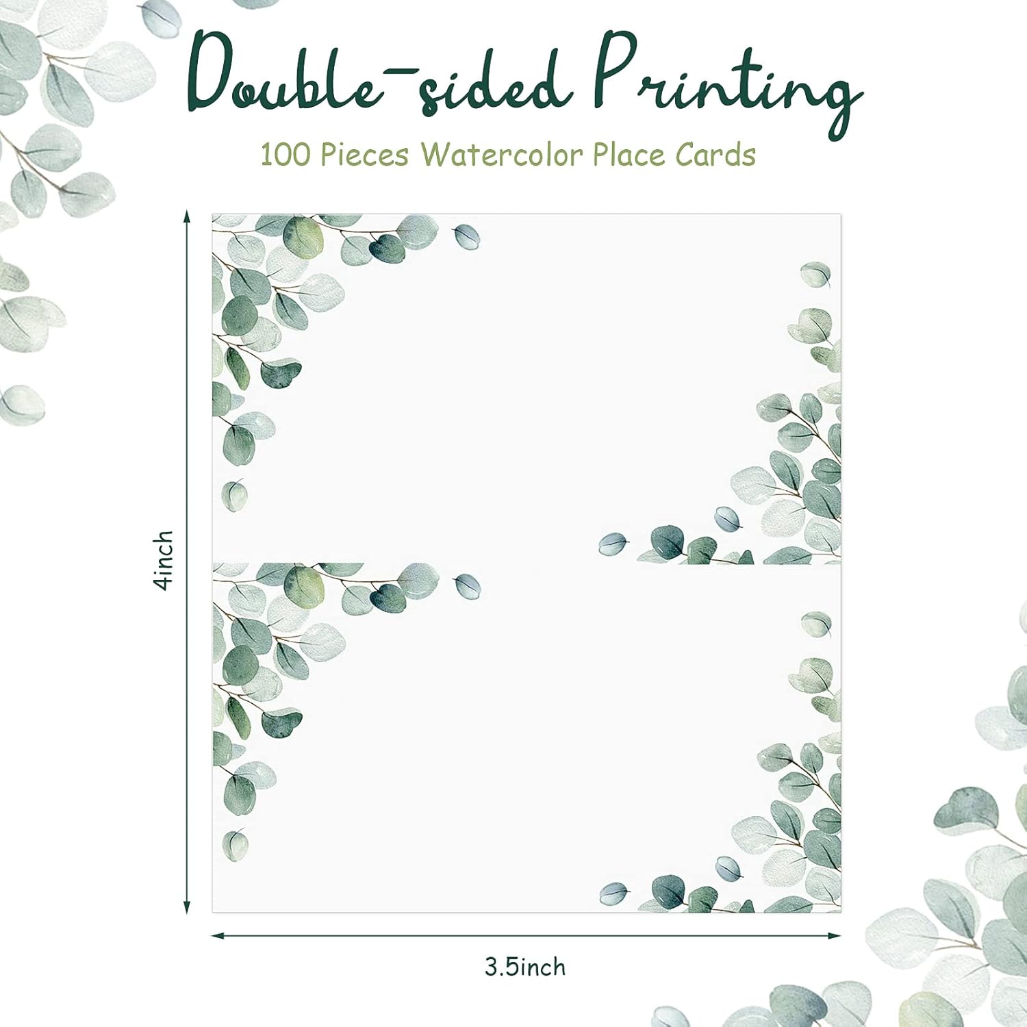 Fumete 100 Pack Wedding Name Cards 35 x 4 Inch