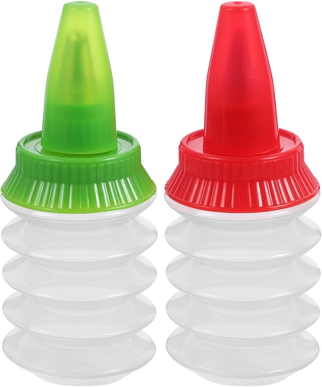 ABOOFAN 2 Pcs Cookie Icing Bottles with Couplers and Stainless Steel Tips