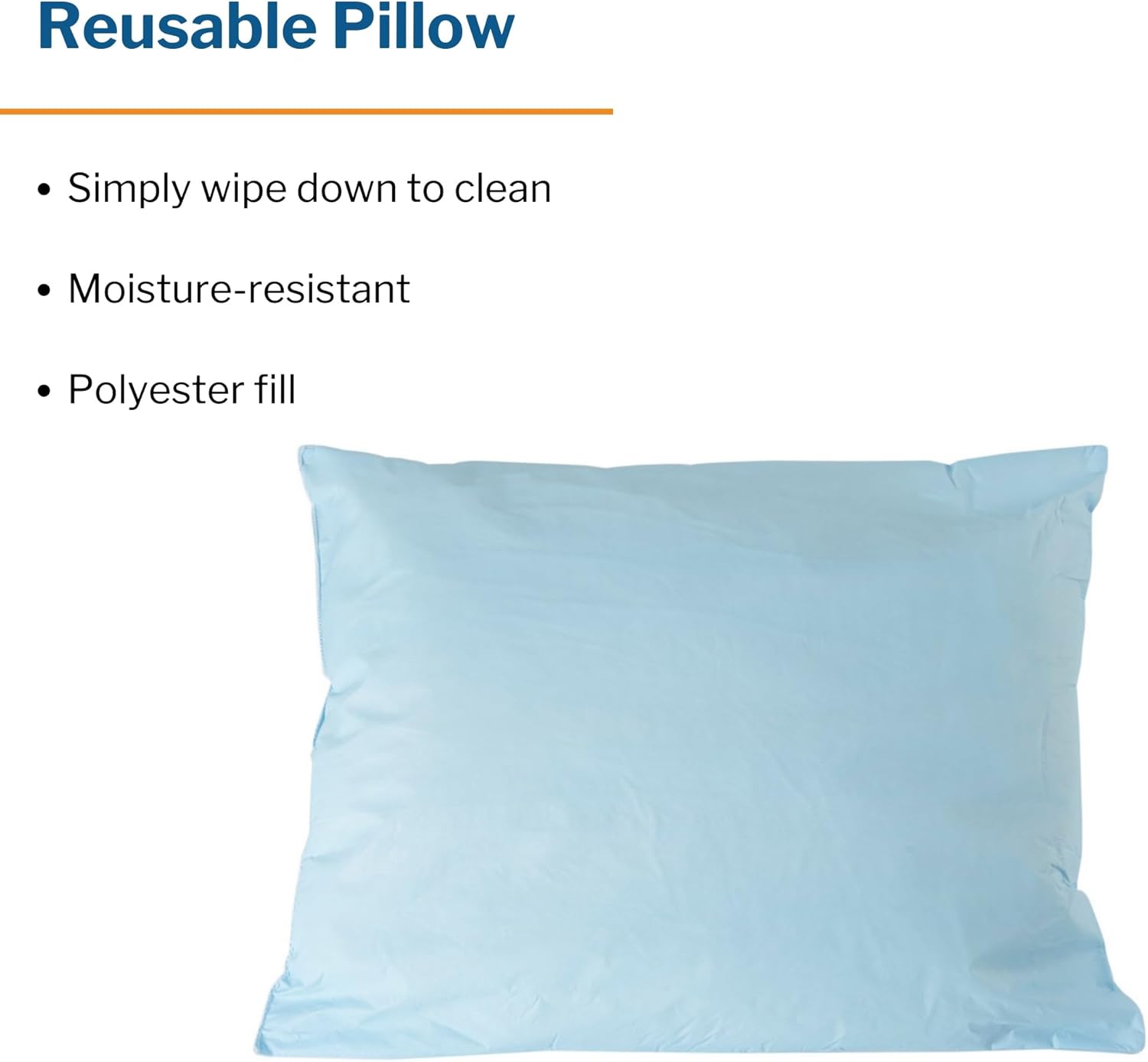 McKesson Medical Pillow 1 Count Blue 20x26 Inches