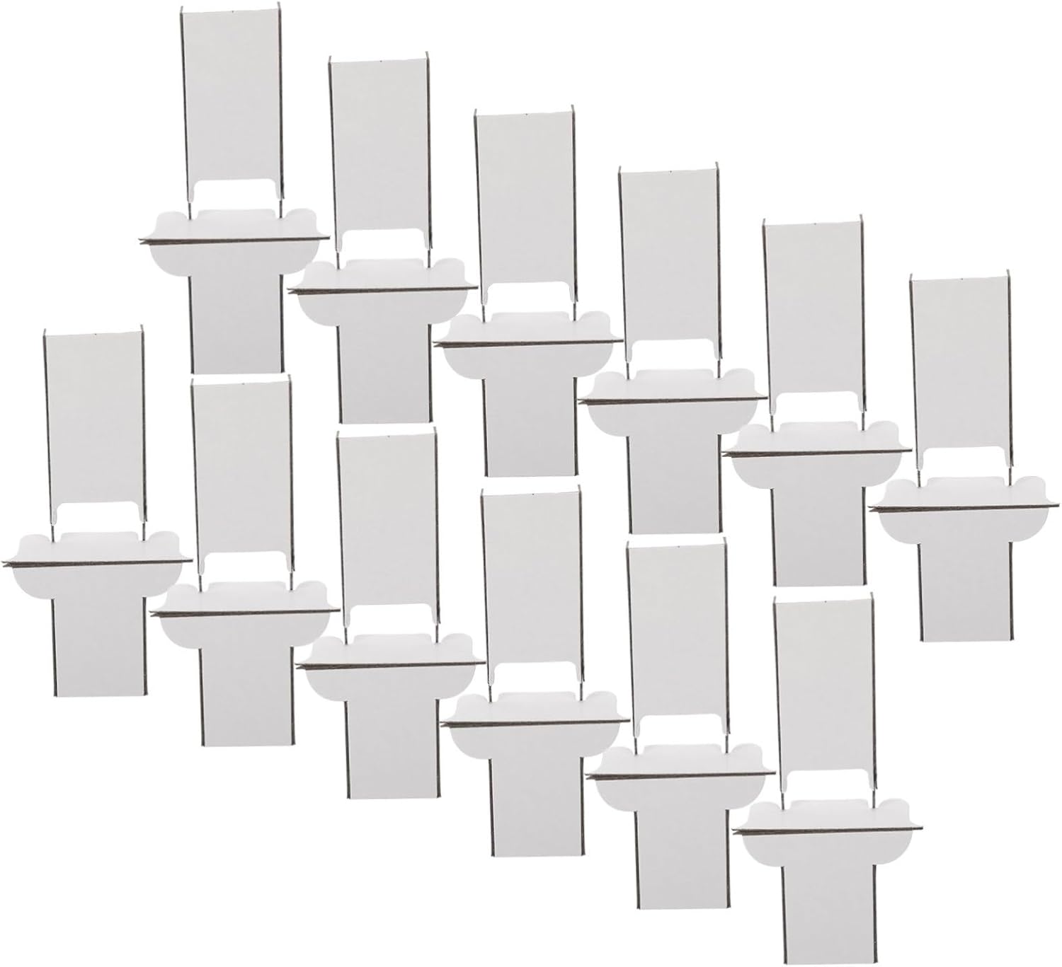 Housoutil Mini Frame Craft Cardboard Display Easel Stand 12pcs