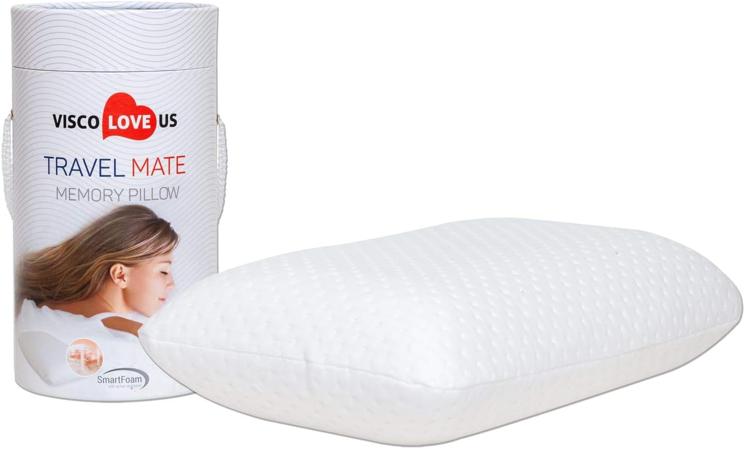 ProComf Travel and Camping Memory Foam Pillow for All Ages
