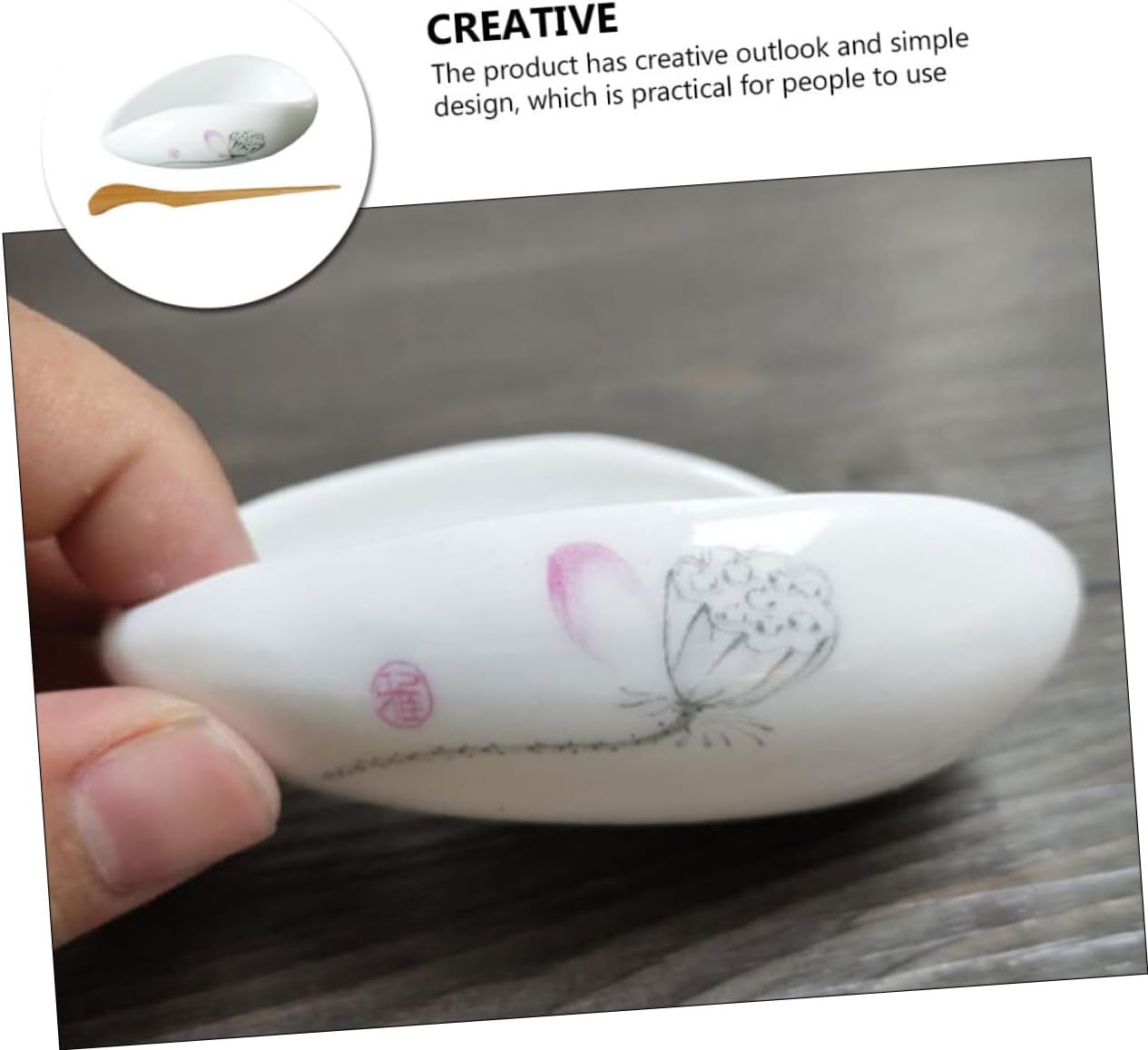 Ceramic Tea Scoop Set for Loose Tea and Coffee