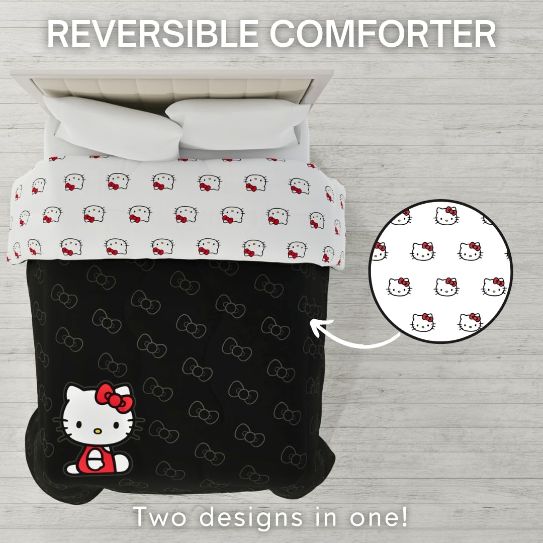 Franco Hello Kitty Reversible Microfiber Comforter Full