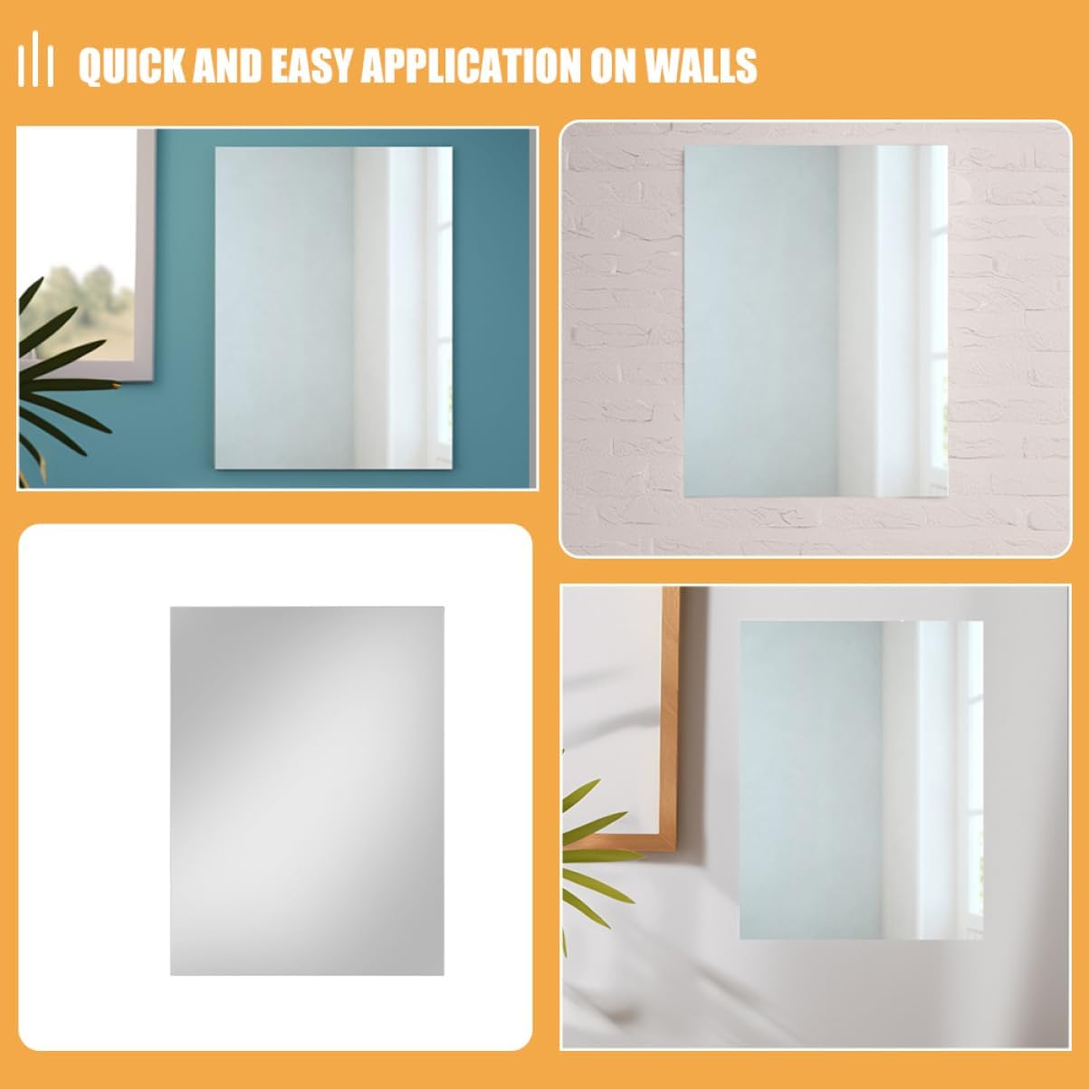Self Adhesive Mirror Sheets for Walls and Decor
