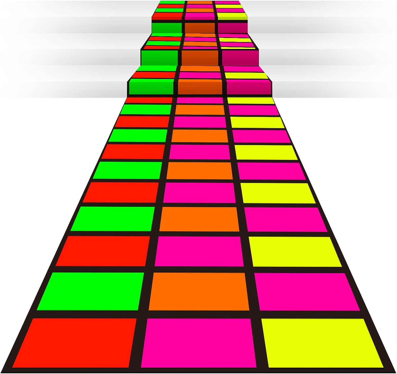 Mixweer Neon Dance Floor 118x39 Inch for Parties