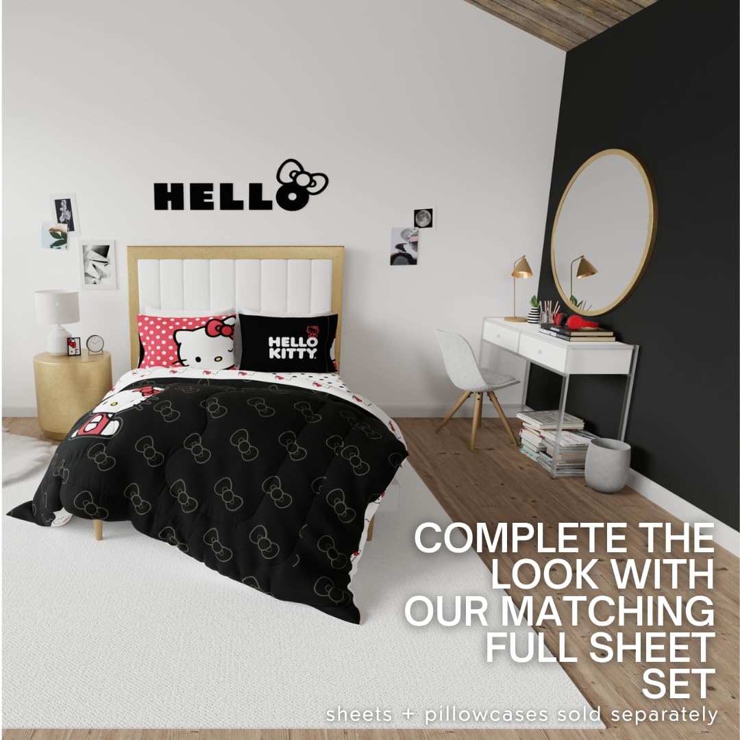 Franco Hello Kitty Reversible Microfiber Comforter Full