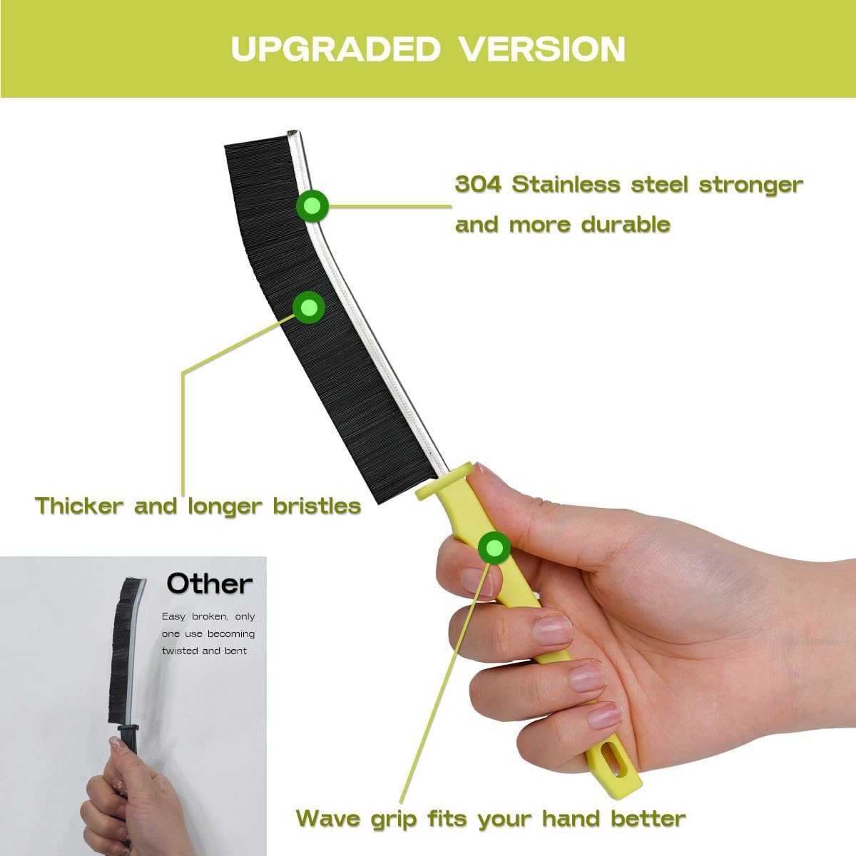 Crevice Cleaning Brush for Home Kitchen Bathroom