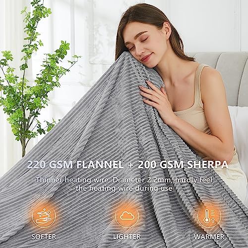 Homemate Heated Blanket Electric Throw 50x60 Inches