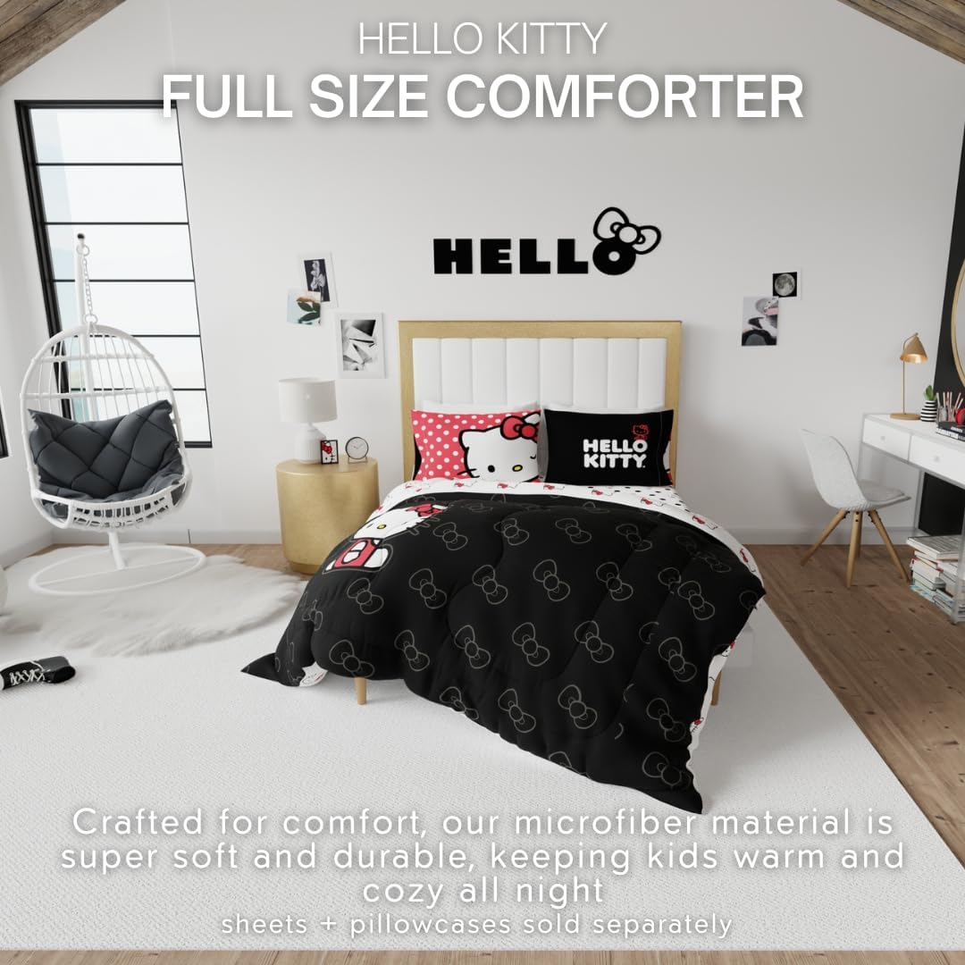 Franco Hello Kitty Reversible Microfiber Comforter Full