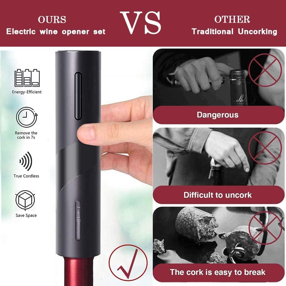 4 in 1 USB Rechargeable Electric Wine Opener Set