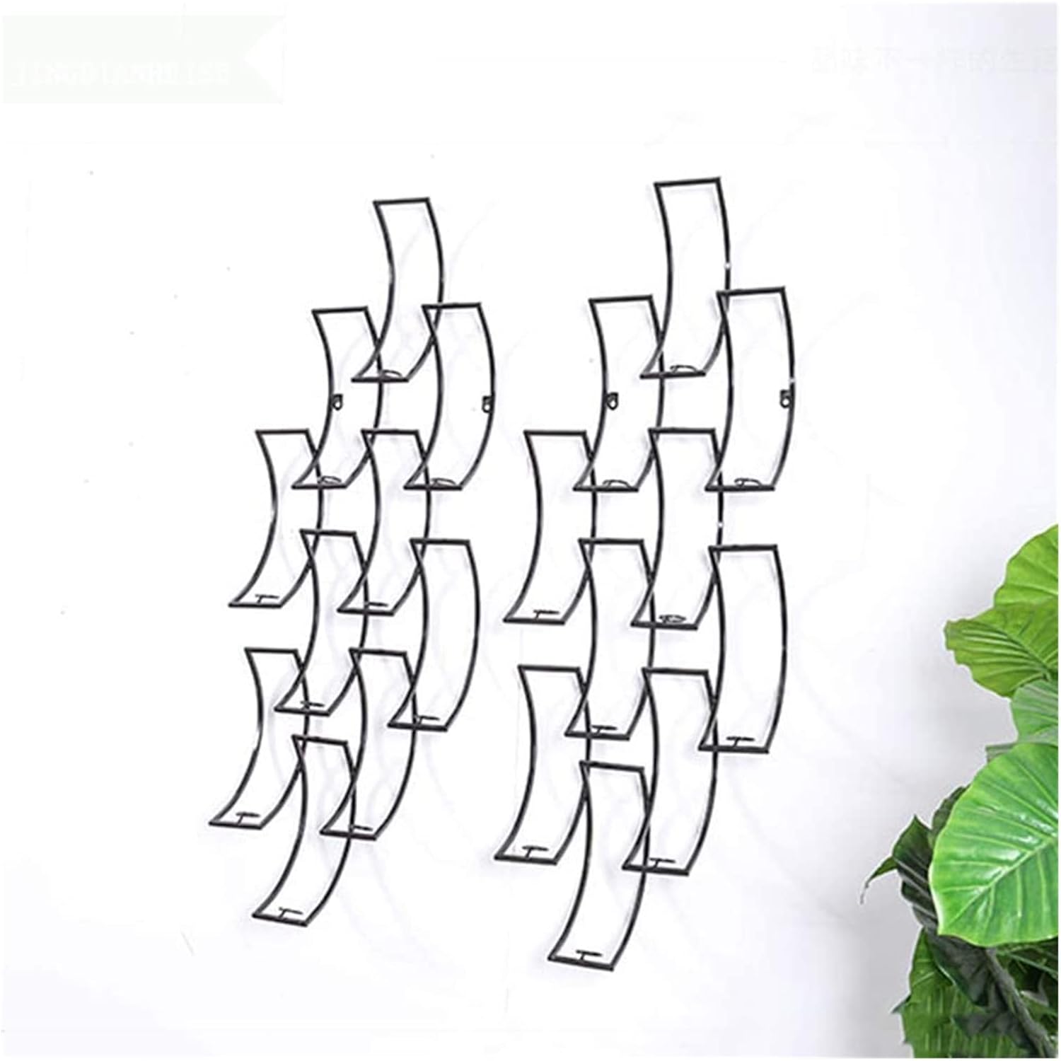 ALDEPO Wall Mounted Wine Rack 10 Bottles Metal Hold
