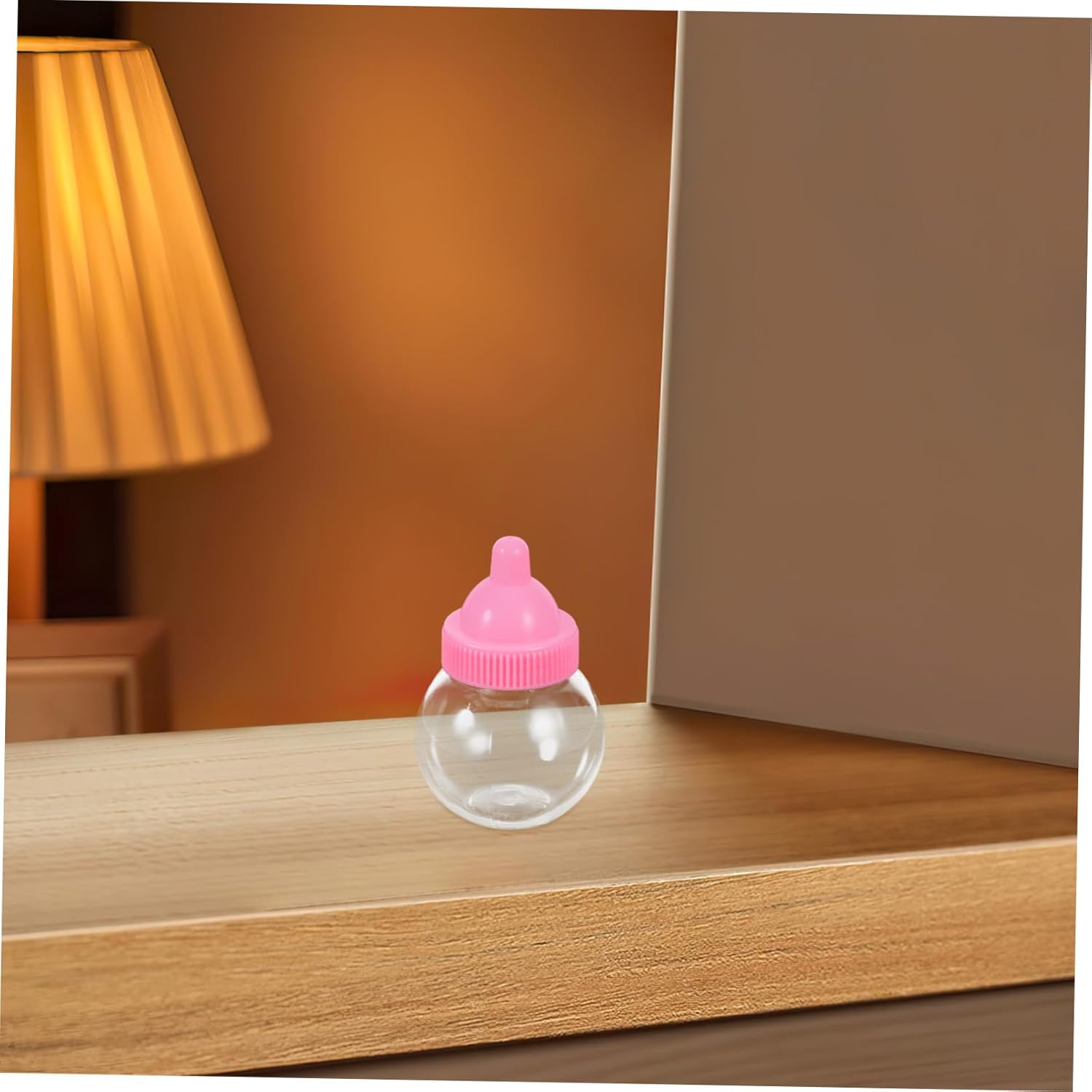 Unomor 20pcs Bulb Shape Plastic Candy Storage Boxes with Lid