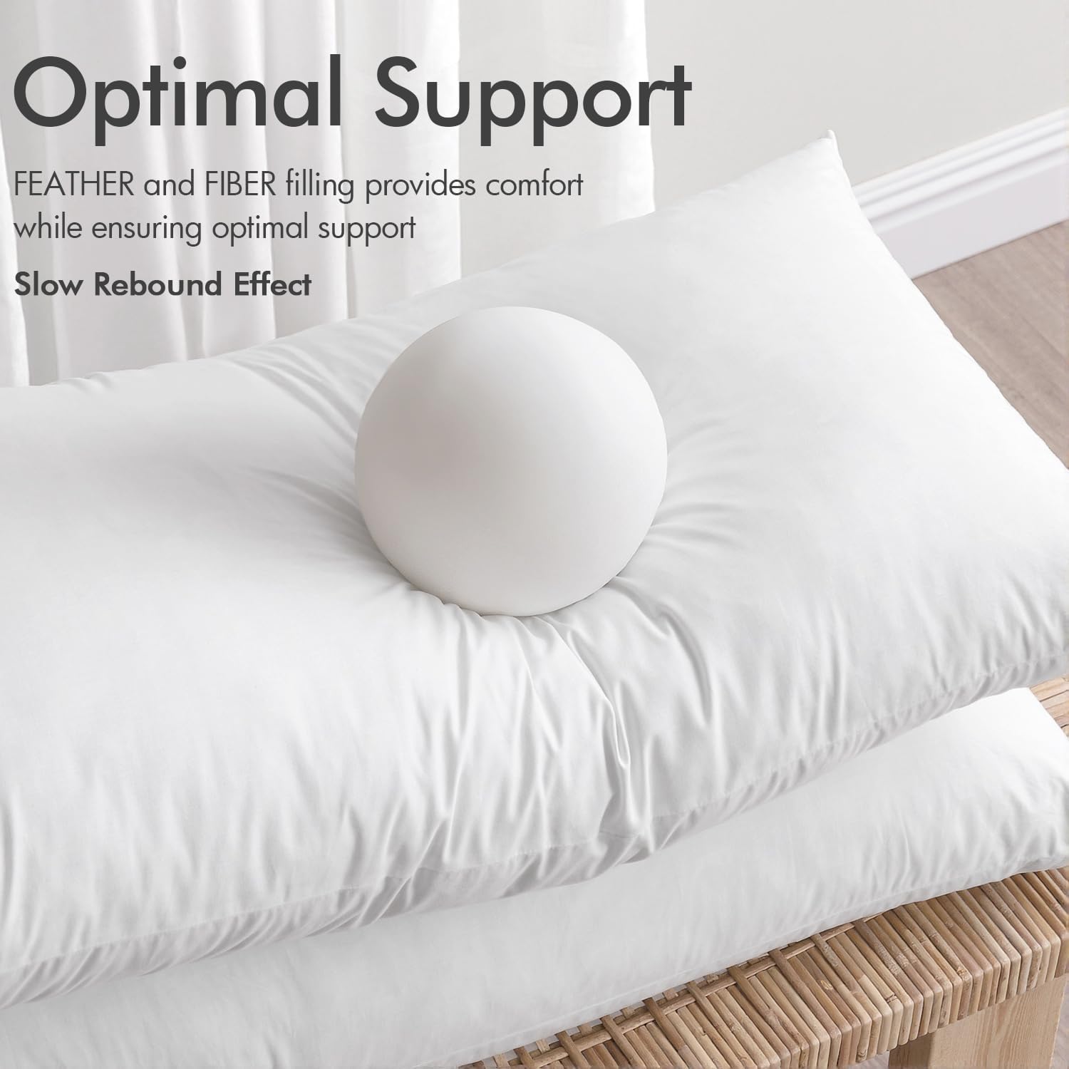 MIULEE Pillow Inserts 20x20 Inch Set of 4