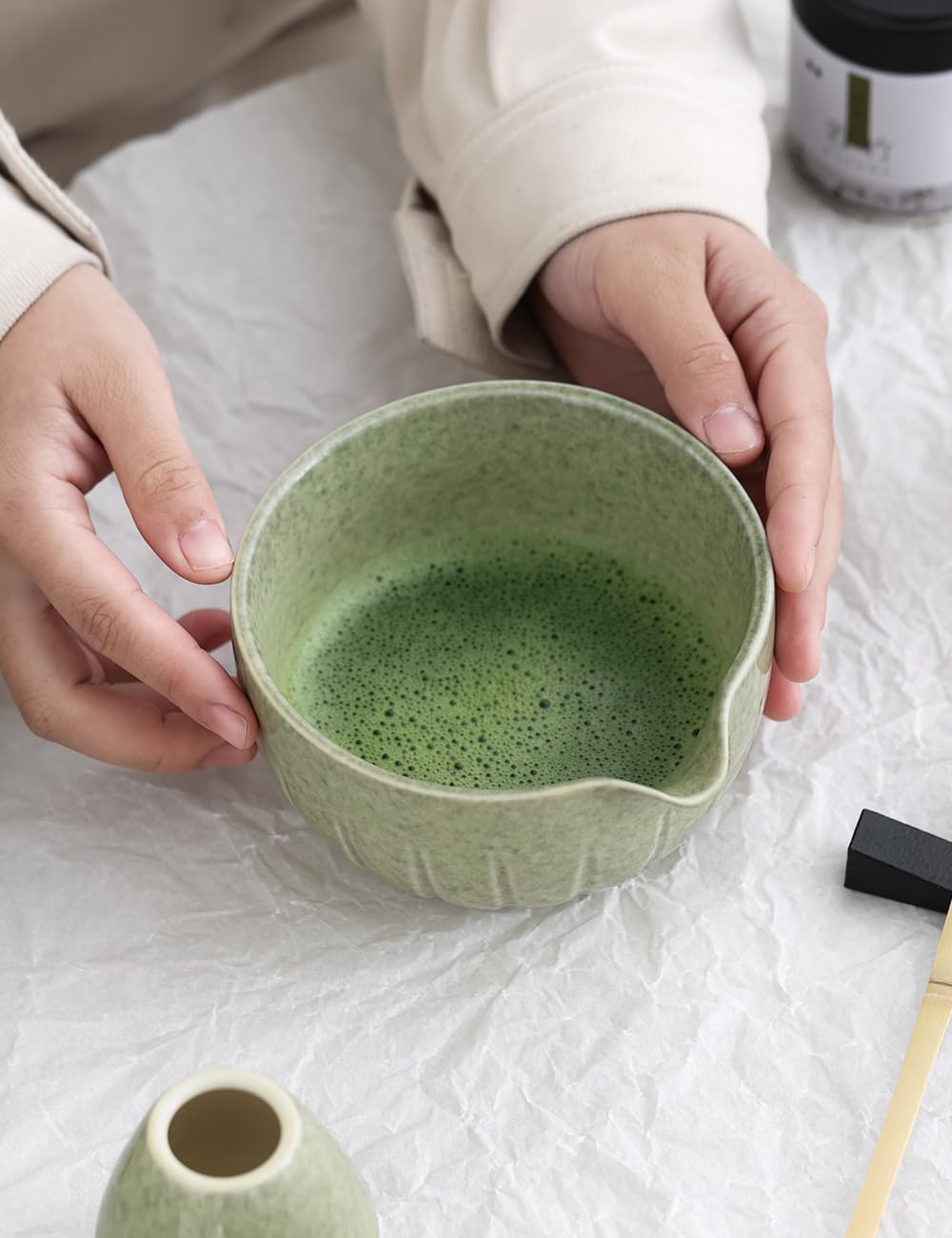 TANG PIN Matcha Set - 4 Piece Kit for Tea Ceremony