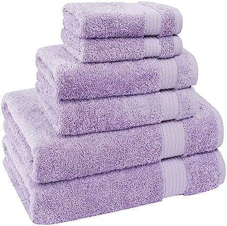 Cotton Paradise 6 Piece Lilac Towel Set