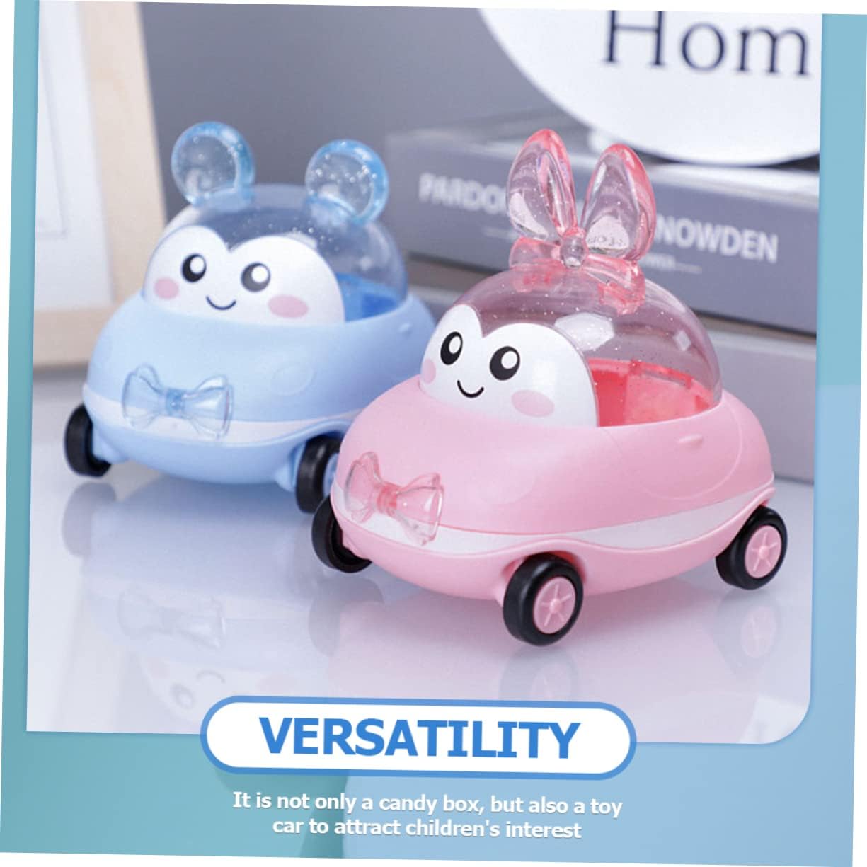 Unomor Cartoon Candy Box Toy Car for Birthday Party Favors