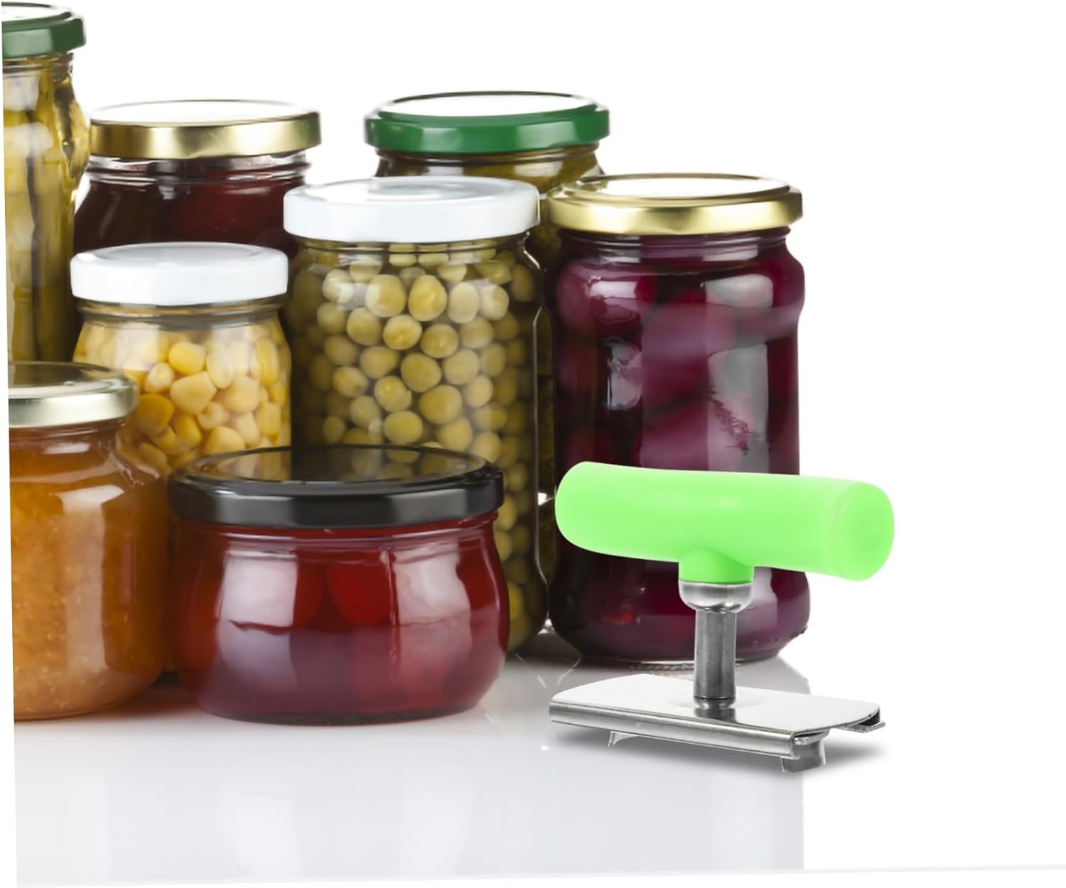 SHOWERORO 2pcs Jar Lid Opener With Rotating Handle And Keychain Design