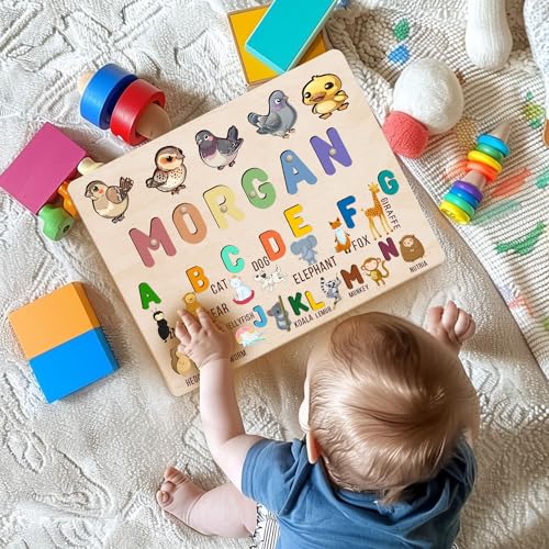 Personalized Wooden Name Puzzle for Kids 1