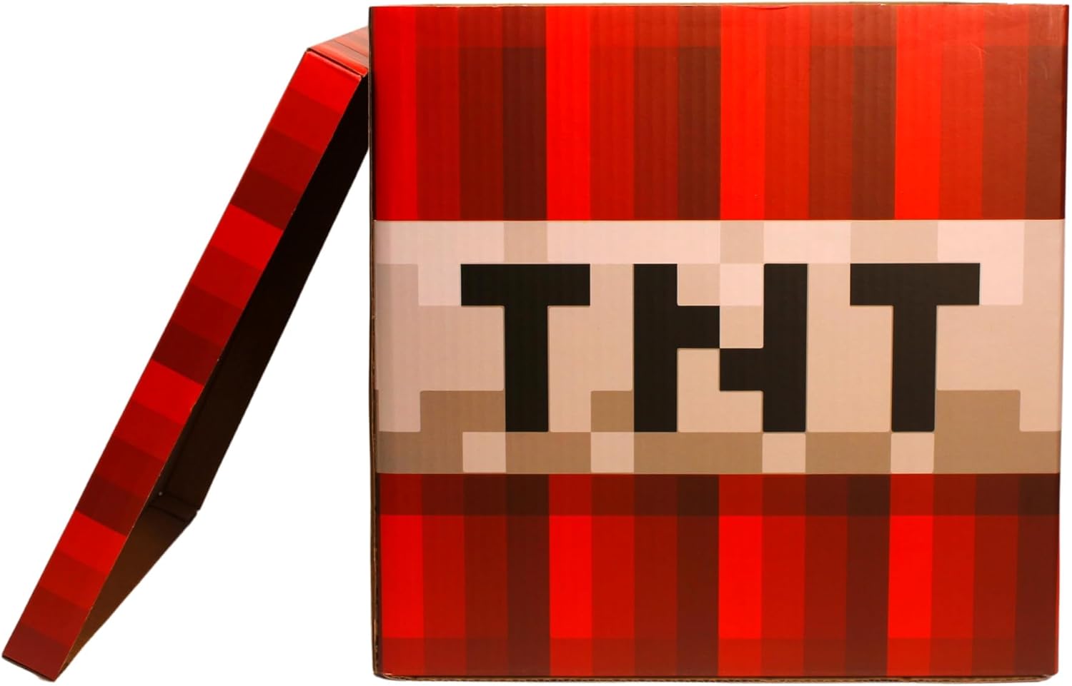 Foldable Pixelated Storage Box with Lid