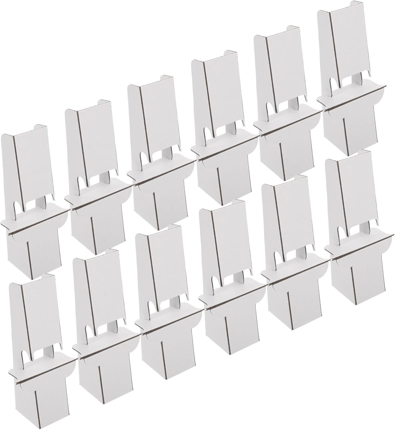 Angoily 12pcs Cardboard Display Easel Stand for Signs and Photos